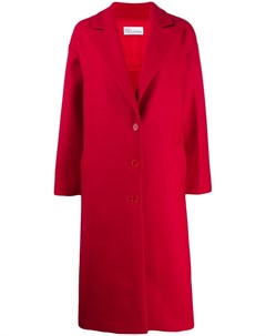 Длинное однобортное пальто Red valentino