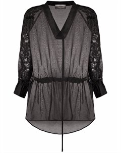 Прозрачная блузка с вышивкой Ermanno firenze