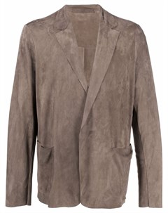 Кожаная куртка без застежки Salvatore santoro