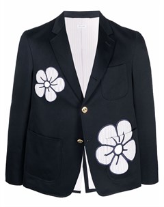 Пиджак с цветочной вышивкой Thom browne