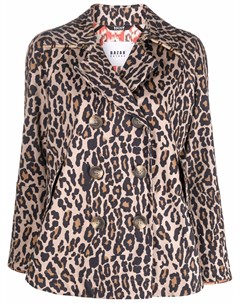 Двубортная куртка с леопардовым принтом Bazar deluxe