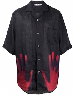 Рубашка с короткими рукавами и графичным принтом Acne studios