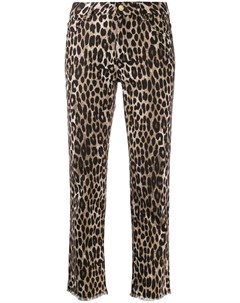 Укороченные джинсы с леопардовым принтом Michael michael kors