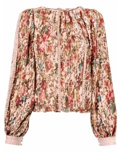 Плиссированная блузка с цветочным принтом Bytimo
