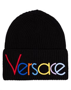 Шапка бини с вышивкой логотипа Versace