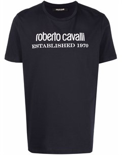 Футболка с логотипом Roberto cavalli