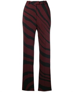 Эластичные брюки с принтом зебра Roberto cavalli