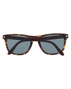Солнцезащитные очки в оправе черепаховой расцветки Tom ford eyewear