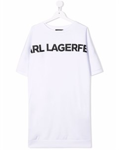 Платье футболка с логотипом Karl lagerfeld kids