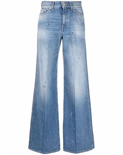 Широкие джинсы Lotta с эффектом разбрызганной краски 7 for all mankind