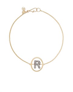 Золотой браслет с инициалом R и бриллиантами Annoushka