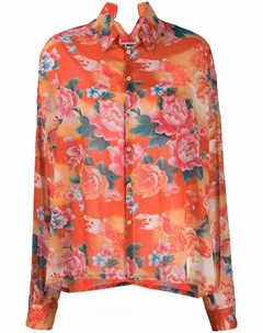 Рубашка с цветочным принтом Junya watanabe
