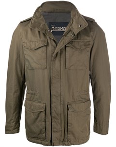 Куртка в стиле милитари с карманами карго Herno