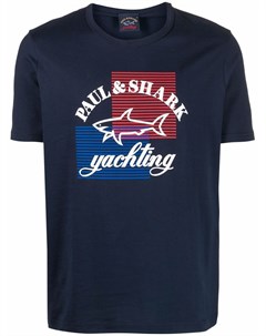 Полосатая футболка с логотипом Paul & shark