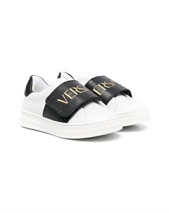 Кроссовки на липучках с логотипом Versace kids