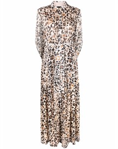 Платье макси с леопардовым принтом Pinko