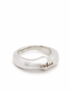 Серебряное кольцо с логотипом Rosa maria