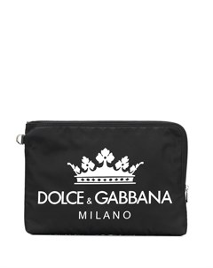 Клатч с принтом логотипа Dolce&gabbana