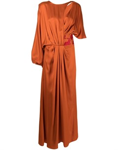 Платье асимметричного кроя с драпировкой Ahlam shahin