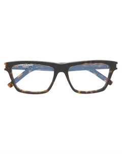 Квадратные черепаховые очки Saint laurent eyewear