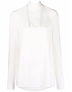 Шелковая блузка с вырезами Givenchy
