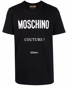 Футболка с логотипом Couture Moschino
