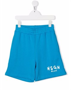 Спортивные шорты с логотипом Msgm kids