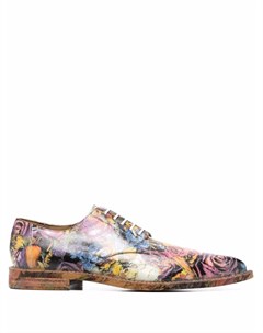 Туфли на шнуровке с цветочным принтом Comme des garçons homme plus