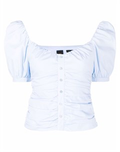 Блузка с объемными рукавами и сборками Pinko