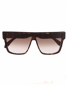 Солнцезащитные очки в квадратной оправе черепаховой расцветки Alexander mcqueen eyewear