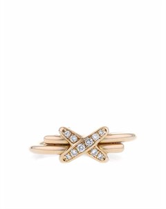 Кольцо Jeux de Liens pre owned из розового золота с бриллиантами Chaumet