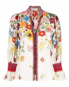 Рубашка с цветочным принтом Alice + olivia