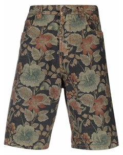 Джинсовые шорты с цветочным принтом Etro
