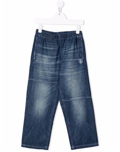 Прямые джинсы с вышитым логотипом Mm6 maison margiela kids