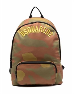 Рюкзак с камуфляжным принтом и вышитым логотипом Dsquared2 kids