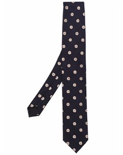 Шелковый галстук с цветочной вышивкой Lardini