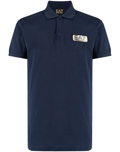 Рубашка поло с нашивкой логотипом Ea7 emporio armani