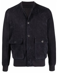 Кожаная куртка на пуговицах Salvatore santoro