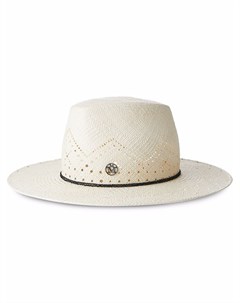Соломенная шляпа федора Kyra Maison michel