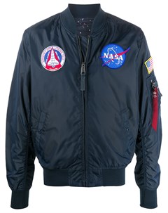 Бомбер с вышивкой NASA Alpha industries
