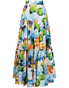 Длинная юбка с цветочным принтом Dolce&gabbana