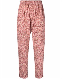 Шелковые брюки с цветочным принтом Masscob