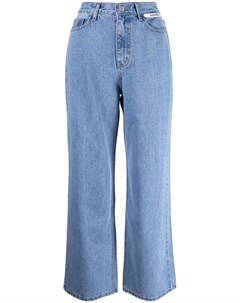 Широкие джинсы с завышенной талией Kimhekim