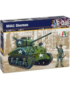 Сборная модель Американский танк M4 A1 Sherman 0225 Italeri