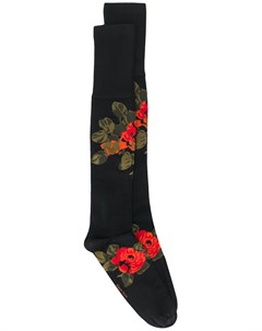 Носки с цветочным узором вязки интарсия Simone rocha