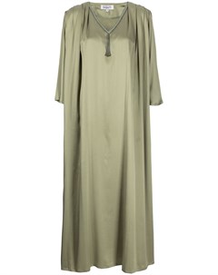 Платье кафтан с декором из бисера Hashimi