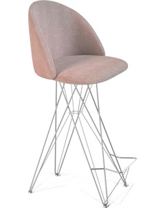 Барный стул SHT ST35 S66 розовый десерт хром лак 173290 Sheffilton