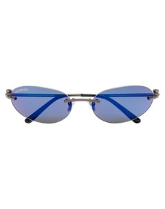 Солнцезащитные очки Invisible в овальной оправе Balenciaga eyewear