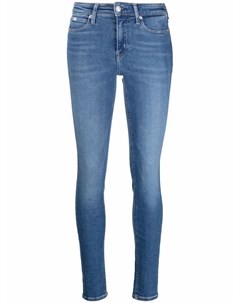 Джинсы скинни с нашивкой логотипом Calvin klein jeans