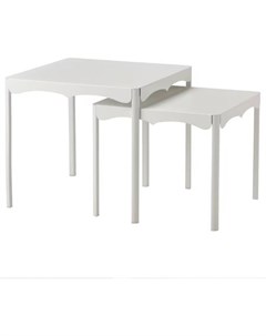 Журнальный столик ХЕМБЬЮДЕН 2 шт белый 205 125 23 Ikea